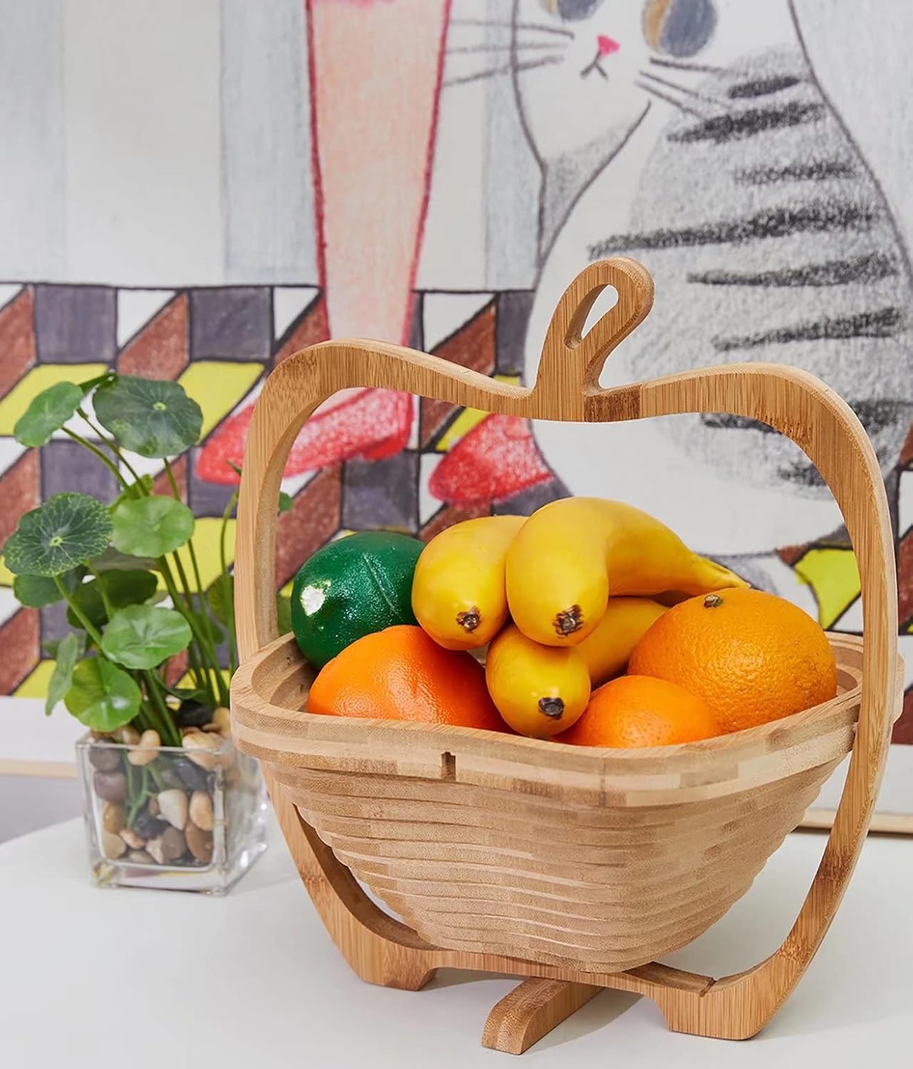 Panier à fruits forme pomme